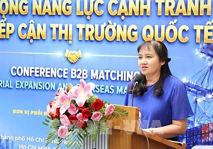 Bà Cao Thị Phi Vân, Phó Giám đốc ITPC phát biểu tại hội nghị. Ảnh: Xuân Anh: TTXVN