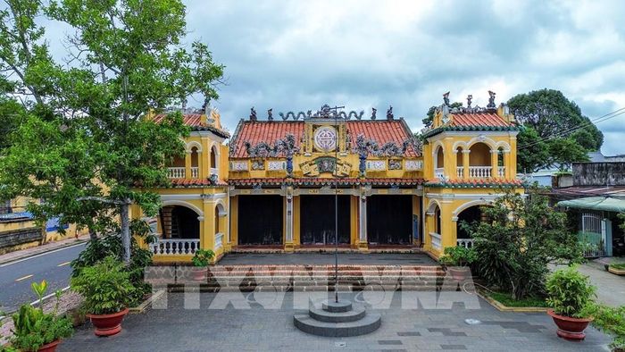 Đình Hiệp Ninh, là công trình kiến trúc nghệ thuật tiêu biểu, phản ánh quá trình hình thành và phát triển vùng đất Tây Ninh. Ảnh: Giang Phương - TTXVN