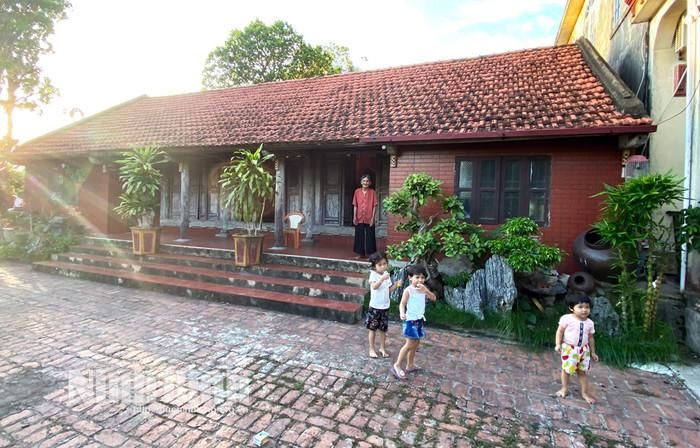 Vẻ đẹp của ngôi nhà ngói đỏ ở Kim Sơn. Ảnh: báo Ninh Bình