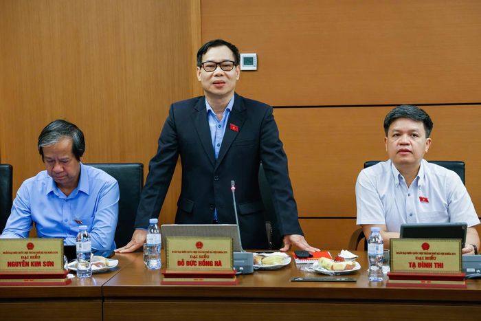 Đại biểu Quốc hội Đỗ Đức Hồng Hà (đoàn TP Hà Nội) phát biểu