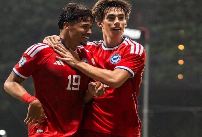 Ilhan Fandi gỡ hòa 1-1 cho Singapore. Ảnh: FAS