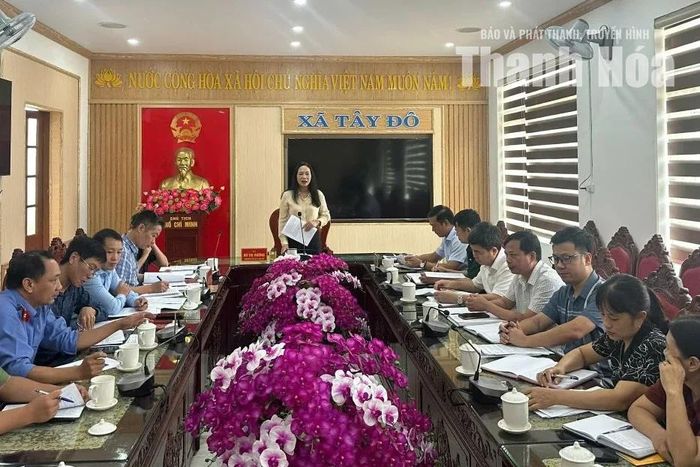 Đoàn công tác của Ban Chỉ huy phòng thủ dân sự tỉnh làm việc với 3 xã.