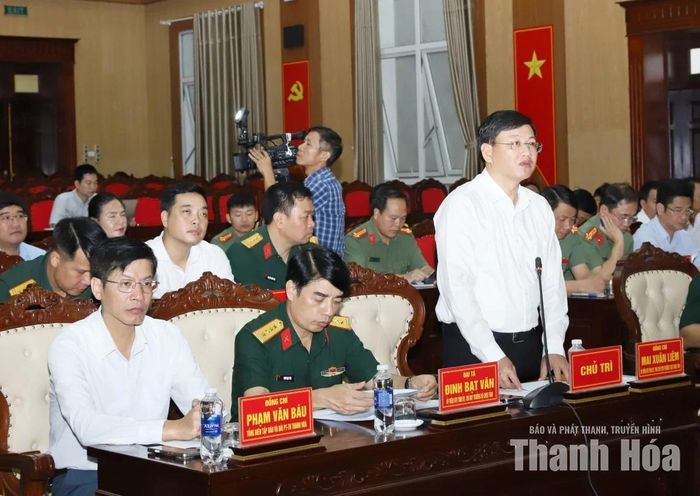 Phó Chủ tịch Thường trực UBND tỉnh Mai Xuân Liêm kết luận tại hội nghị.