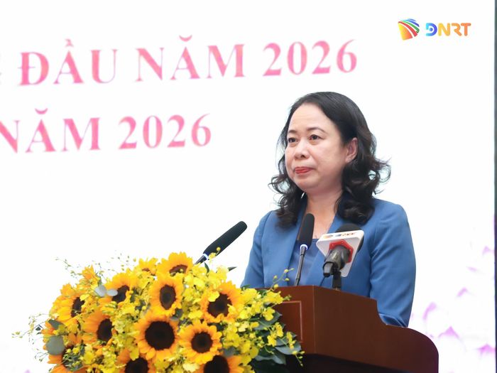Phó Chủ tịch nước Võ Thị Ánh Xuân phát biểu chỉ đạo hội nghị. Ảnh: NGỌC PHÚ