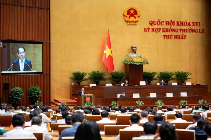 Quang cảnh kỳ họp sáng 7-8. Ảnh: Quochoi.vn
