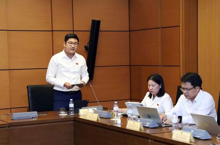 ĐB Quân bày tỏ lo ngại nhà đầu tư có thể nhầm lẫn giữa ngân hàng làm đại lý quản lý tài sản bảo đảm với ngân hàng bảo lãnh thanh toán trái phiếu. Ảnh: Đoàn ĐBQH tỉnh Gia Lai