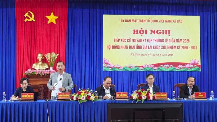  Tổ đại biểu số 5 tiếp xúc cử tri phường Pleiku, Diên Hồng và xã Gào. Ảnh: P.D 