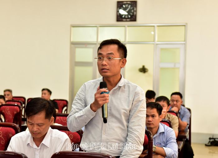 Đại diện chủ đầu tư phát biểu tại hội nghị.