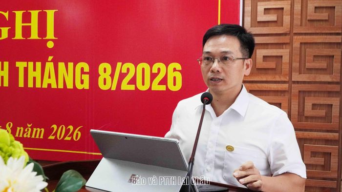 Đại diện lãnh đạo Ngân hàng Nhà nước chi nhánh khu vực 3 phát biểu tại hội nghị.