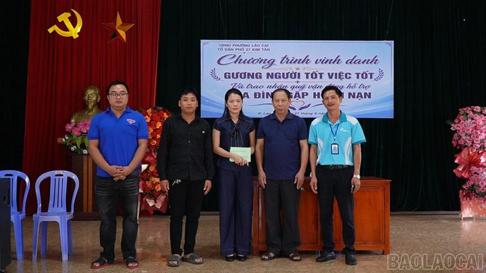 Các cá nhân được vinh danh đã trao lại toàn bộ số tiền thưởng để ủng hộ gia đình.