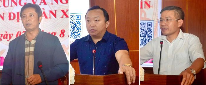  Thường trực Đảng ủy xã trực tiếp giải trình những nội dung thuộc thẩm quyền. 