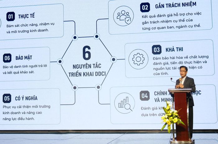 Các đại biểu được hướng dẫn về mục đích, yêu cầu, nội dung khảo sát, quy trình điều tra, phương pháp thu thập và xử lý thông tin về bộ chỉ số DCCI
