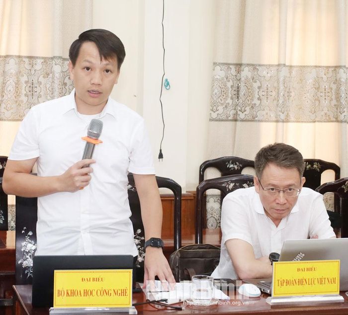 Đại diện Bộ Khoa học và Công nghệ phát biểu tại hội nghị.