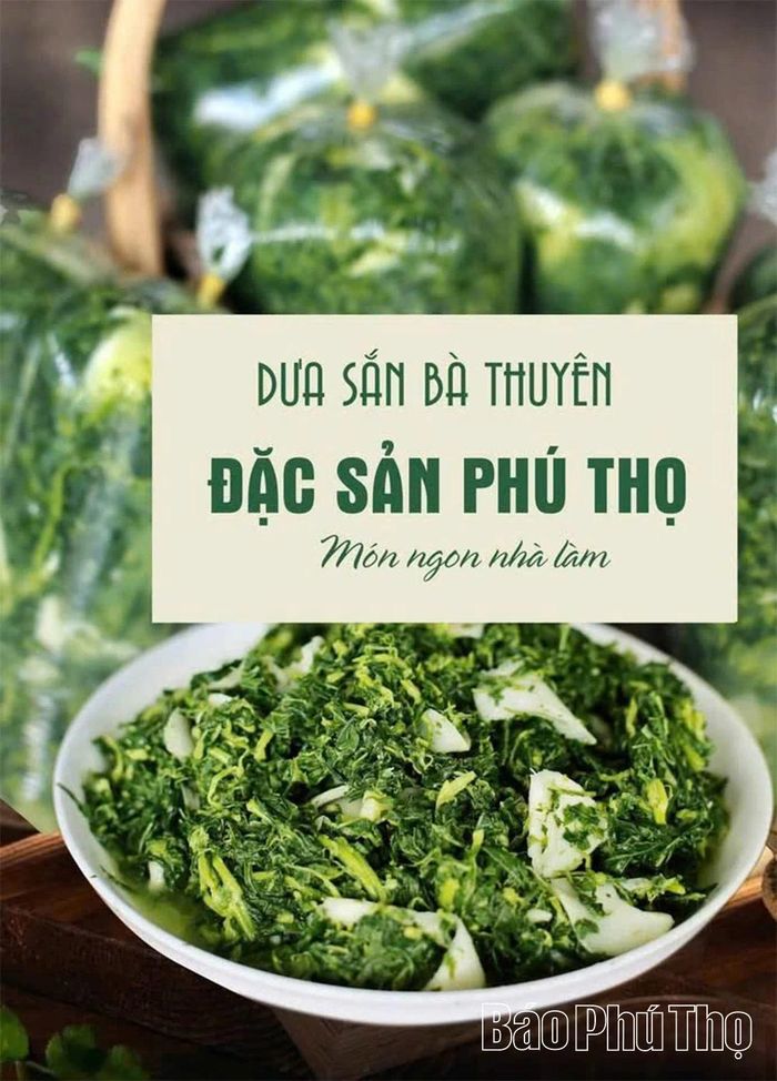 Đặc sản rau sắn muối chua Phú Thọ.