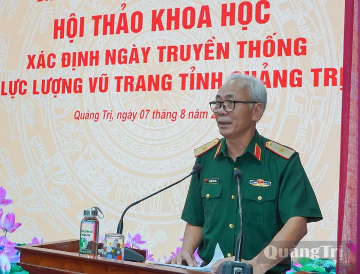 Đại biểu tham luận tại hội thảo - Ảnh: N.H
