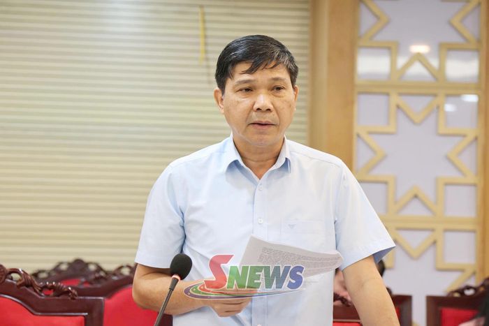 Lãnh đạo Sở Khoa học và Công nghệ báo cáo thực hiện nhiệm vụ.