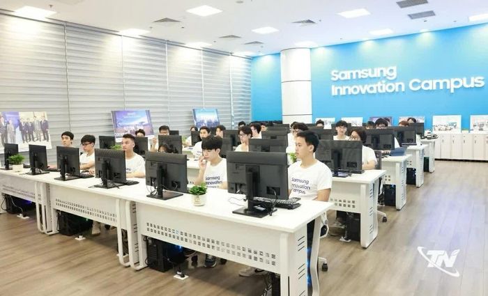 Mô hình mẫu của Samsung Innovation Campus tại Trung tâm Đổi mới sáng tạo quốc gia (NIC).