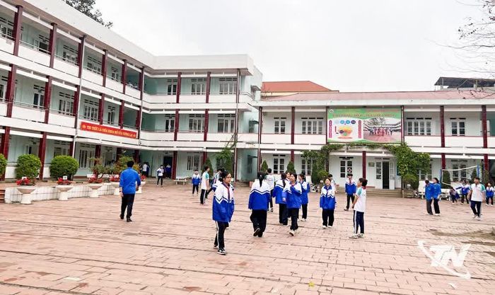 Phường Phan Đình Phùng dự kiến giảm từ 8 trường trung học cơ sở xuống còn 4 trường. Trong ảnh: Cơ sở vật chất Trường THCS Trưng Vương.