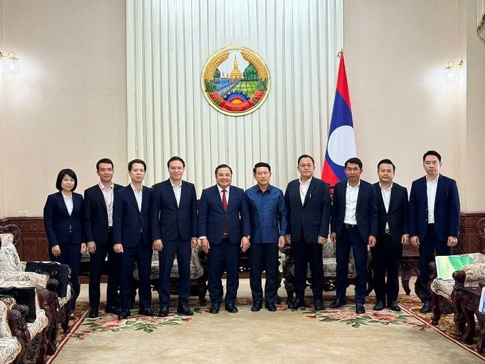 Đoàn Tập đoàn Hóa chất Việt Nam gặp và báo cáo Ủy viên Bộ Chính trị - Phó Thủ tướng Chính phủ Saleumxay Kommasith về tình hình triển khai dự án