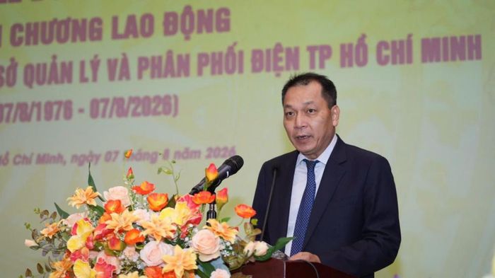  Ông Đặng Hoàng An - Chủ tịch HĐTV Tập Đoàn Điện lực Việt Nam phát biểu ý kiến chỉ đạo 