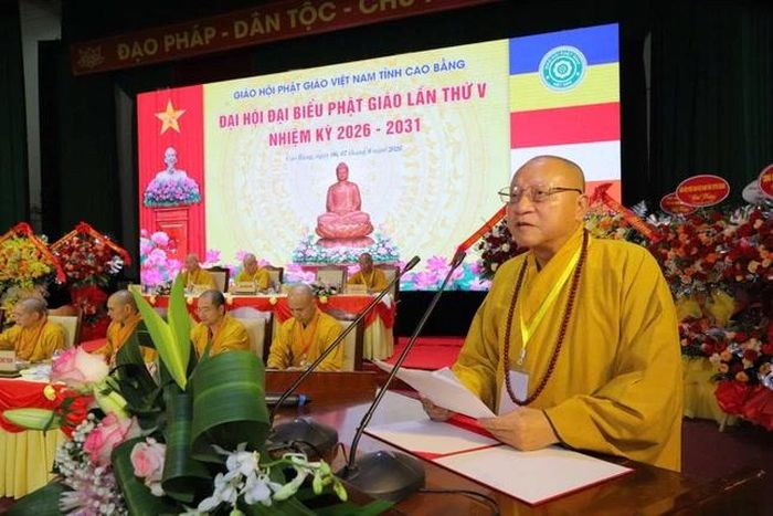 Hòa thượng Thích Gia Quang phát biểu khai mạc