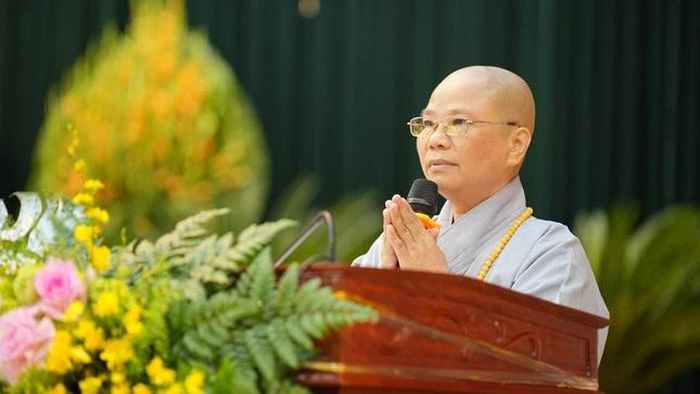 Ni sư Thích Đàm Hân phát biểu khai mạc