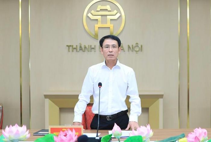 Phó bí thư Thường trực Thành ủy Nguyễn Trọng Đông phát biểu kết luận hội nghị. Ảnh: Quang Thái.