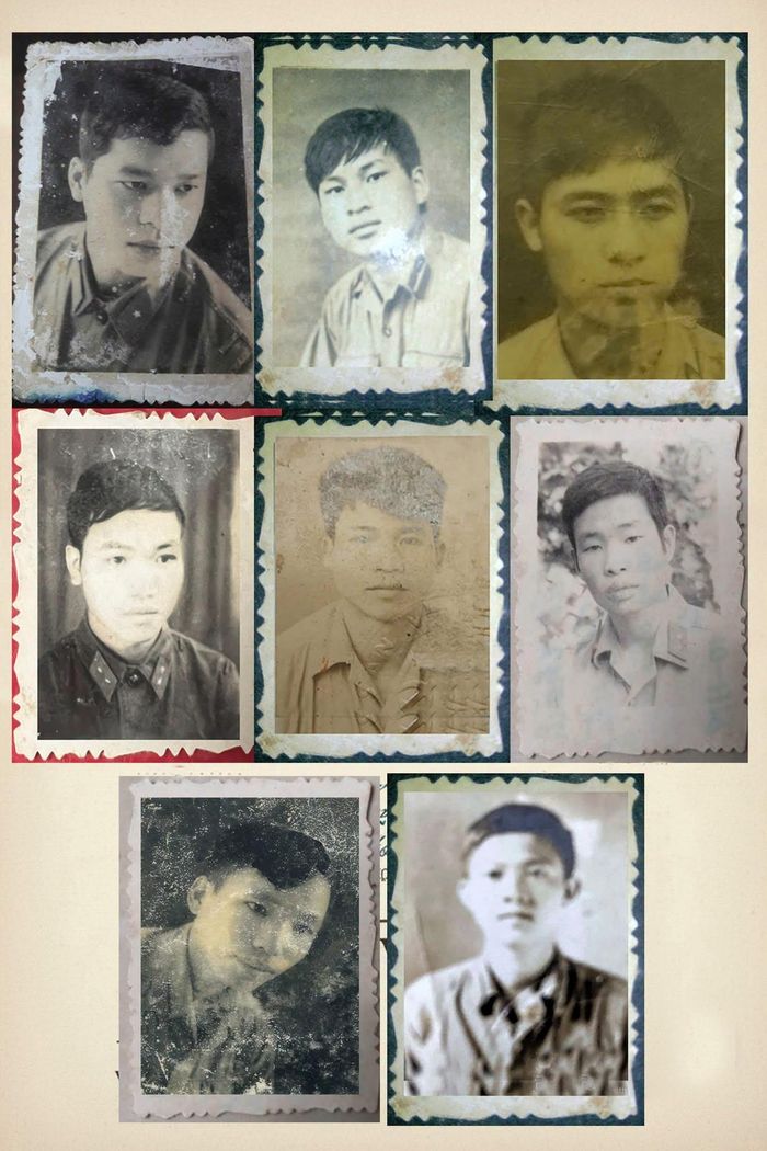 Một số chân dung Binh nhất của những người lính nhập ngũ năm 1976.