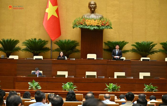 Phó Chủ tịch Quốc hội Nguyễn Hồng Diên điều hành phiên họp. Ảnh: Quang Khánh