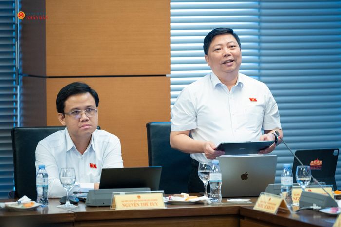 ĐBQH Nguyễn Vũ Trung phát biểu tại phiên thảo luận Tổ 2