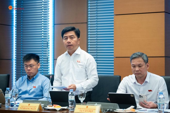 ĐBQH Võ Hoàng Ngân phát biểu tại phiên thảo luận Tổ 2