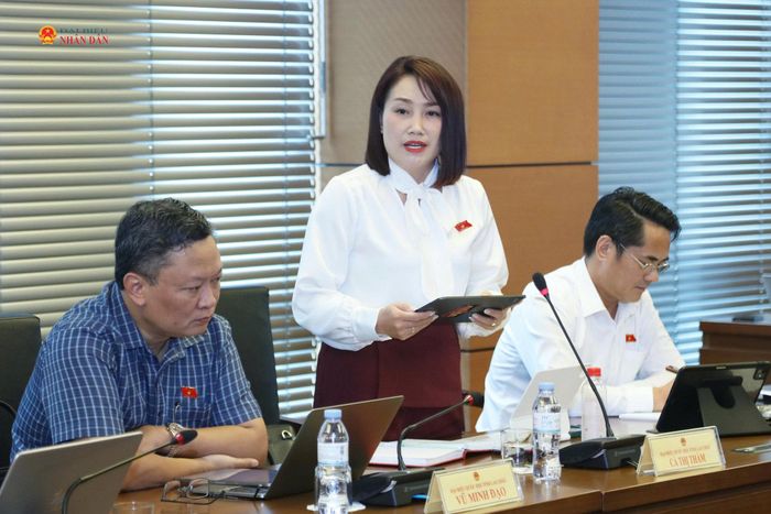 ĐBQH Cà Thị Thắm (Lai Châu) phát biểu