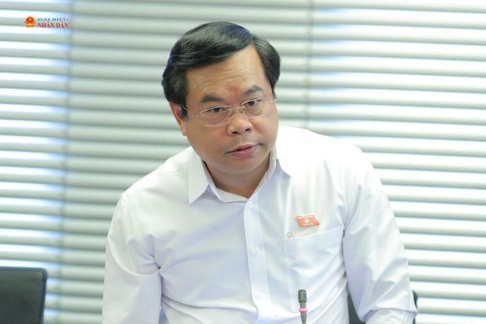 ĐBQH Vương Quốc Thắng (TP. Đà Nẵng) phát biểu thảo luận tại Tổ 15. Ảnh: Hồ Long
