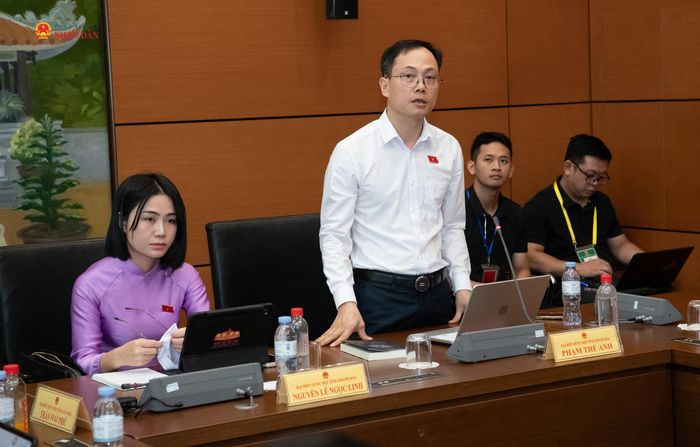 ĐBQH Phạm Thế Anh (Thanh Hóa) phát biểu. Ảnh: Lâm Hiển