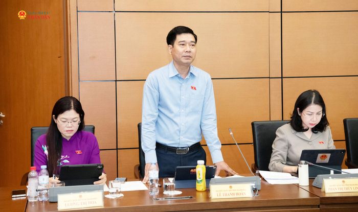 ĐBQH Lê Thanh Hoàn (Thanh Hóa) phát biểu. Ảnh: Lâm Hiển