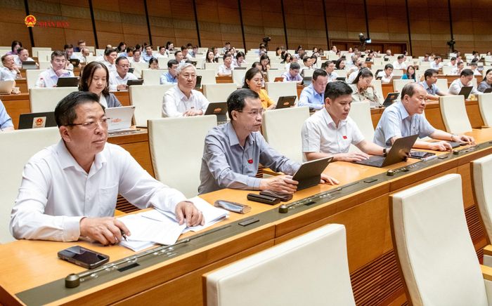 Các đại biểu tham dự phiên họp. Ảnh: Lâm Hiển