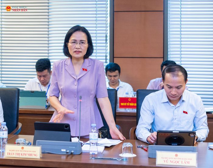 ĐBQH Trần Thị Kim Nhung (Quảng Ninh) phát biểu