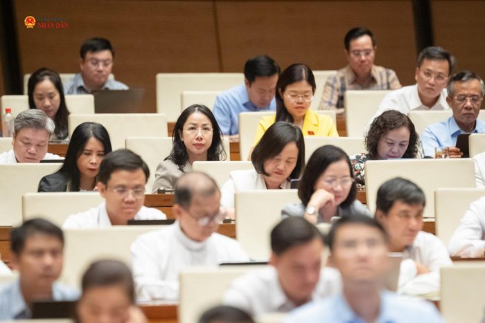 Các đại biểu tham dự phiên họp. Ảnh: Phạm Thắng