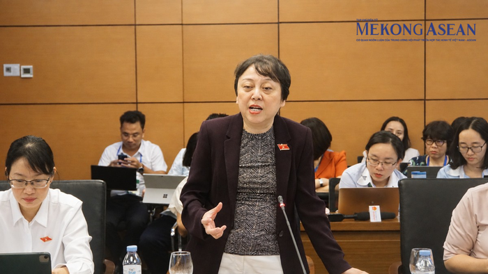 Đại biểu Phạm Khánh Phong Lan (Đoàn TP HCM). Ảnh: Đinh Nhung/Mekong ASEAN