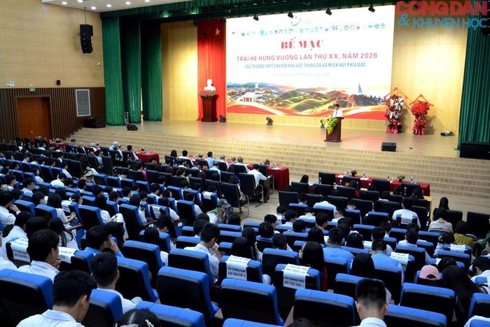 Quang cảnh bế mạc Trại hè Hùng Vương lần thứ XX, tại Lào Cai. Ảnh: Quốc Hồng