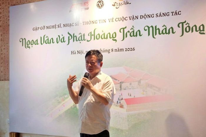 PGS. TS, nhạc sĩ Đỗ Hồng Quân - Chủ tịch Liên hiệp các Hội Văn học nghệ thuật Việt Nam nhấn mạnh ý nghĩa của cuộc vận động sáng tác.