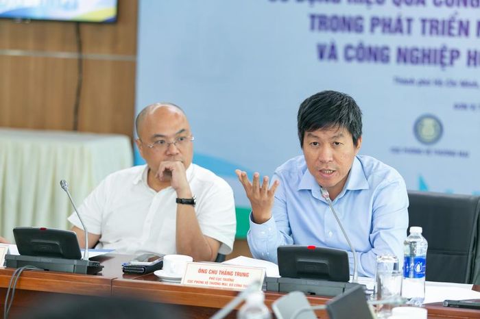 Ông Chu Thắng Trung phát biểu tại hội nghị (ảnh: Nghiêm Lan)