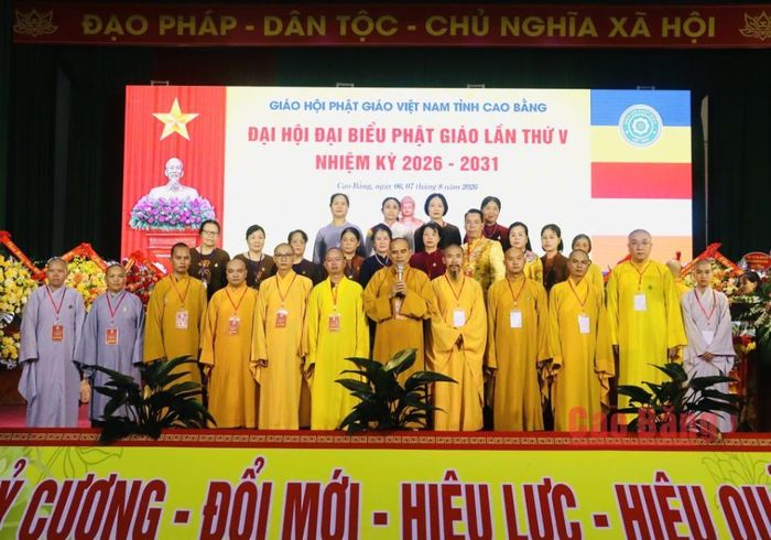 Ban Trị sự Giáo hội Phật giáo Việt Nam tỉnh khóa mới ra mắt Đại hội.