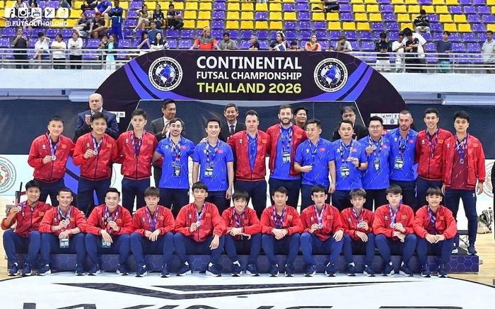 Đội tuyển futsal Việt Nam khép lại Giải giao hữu Vô địch châu lục - Thái Lan 2026 với thành tích Á quân và giải thưởng Fair Play