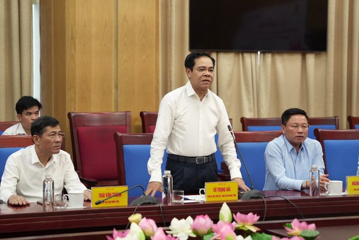 Chủ tịch UBND tỉnh Nghệ An Võ Trọng Hải phát biểu tại buổi lễ.