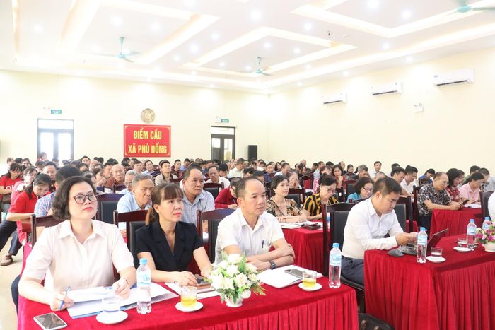 Đại diện các thôn trên địa bàn tham dự. Ảnh: Thùy Linh