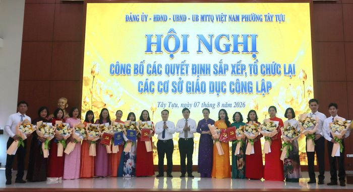 5 trường được thành lập sau sắp xếp sẽ tạo môi trường học tập tốt hơn cho học sinh. Ảnh : TV