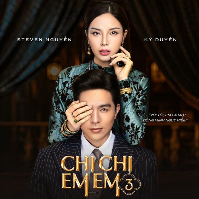 Hoa hậu Kỳ Duyên và diễn viên Steven Nguyễn trong poster mới nhất của phim.