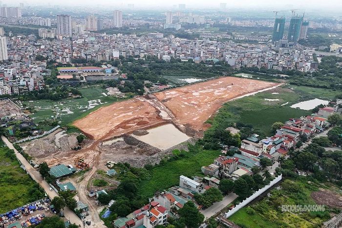Toàn cảnh khu đất hơn 17,5ha xây Depot tuyến metro số 2. Ảnh: T.Anh