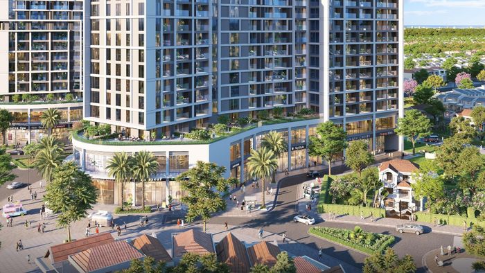  Dòng sản phẩm shophouse khối đế mang đến dòng tiền ổn định. Ảnh phối cảnh. 